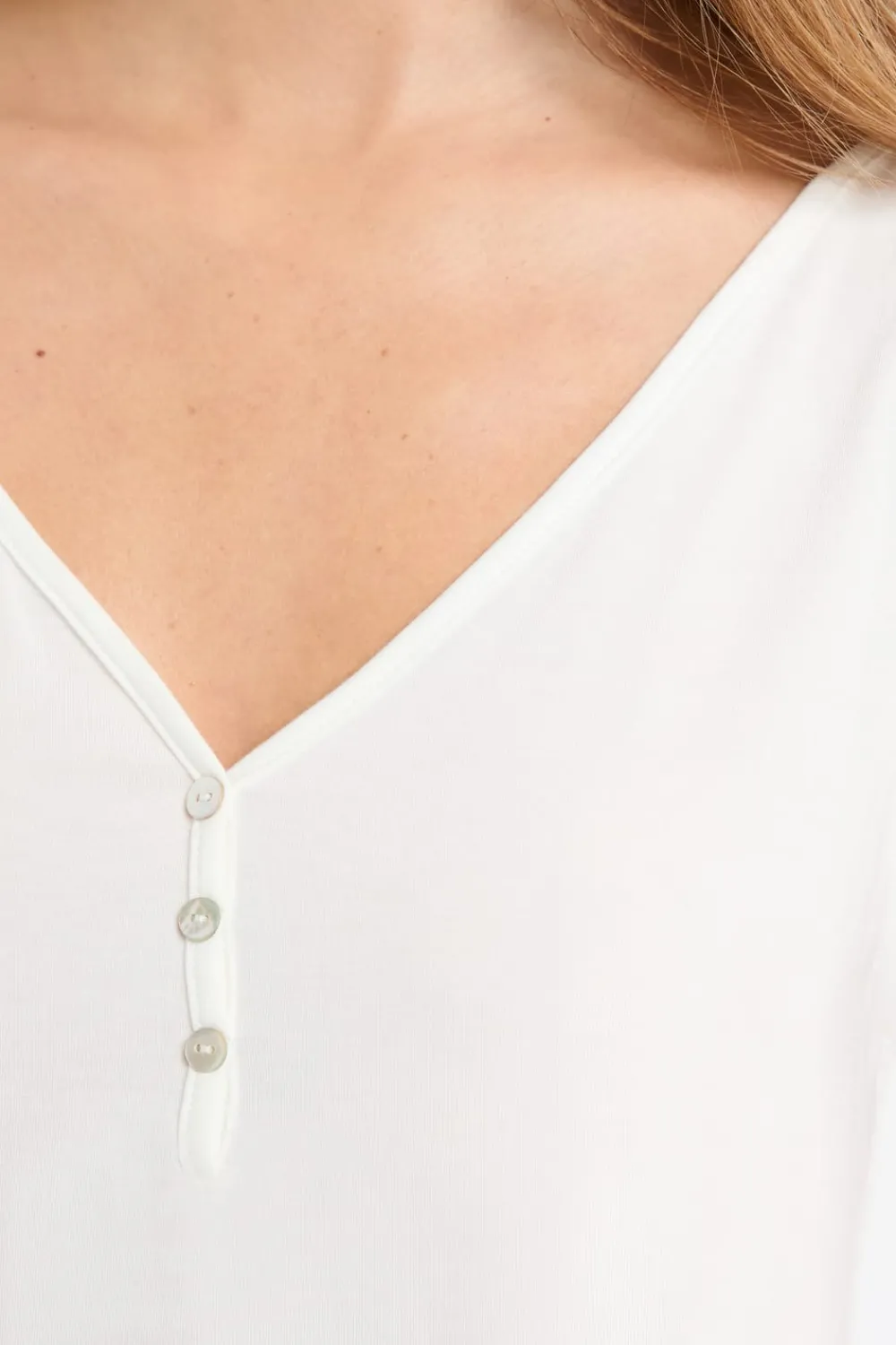 Hot ETAM Camiseta de tirantes lisa BLANCO CRUDO