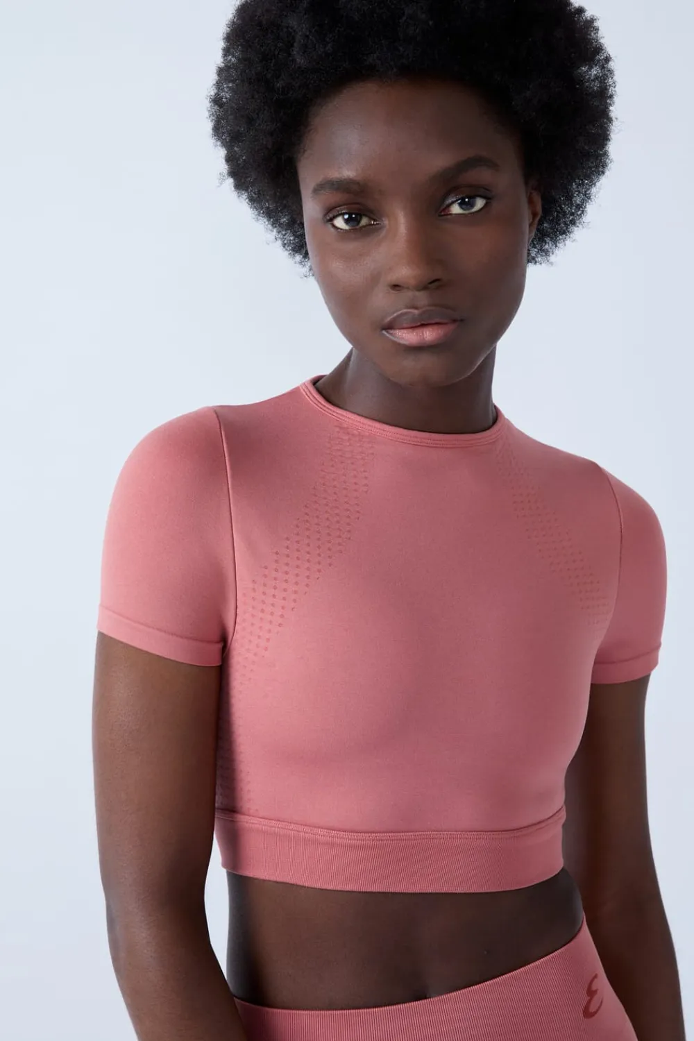 Online ETAM Camiseta deportiva de manga corta 2 en 1 ROSA EMPOLVADO