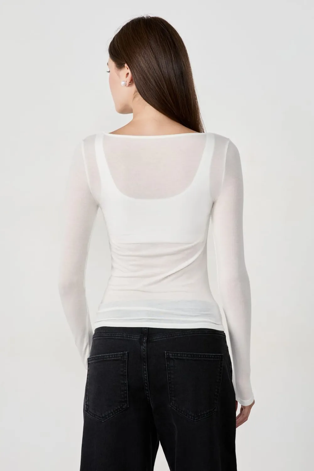 Discount ETAM Camiseta escote barco BEIGE