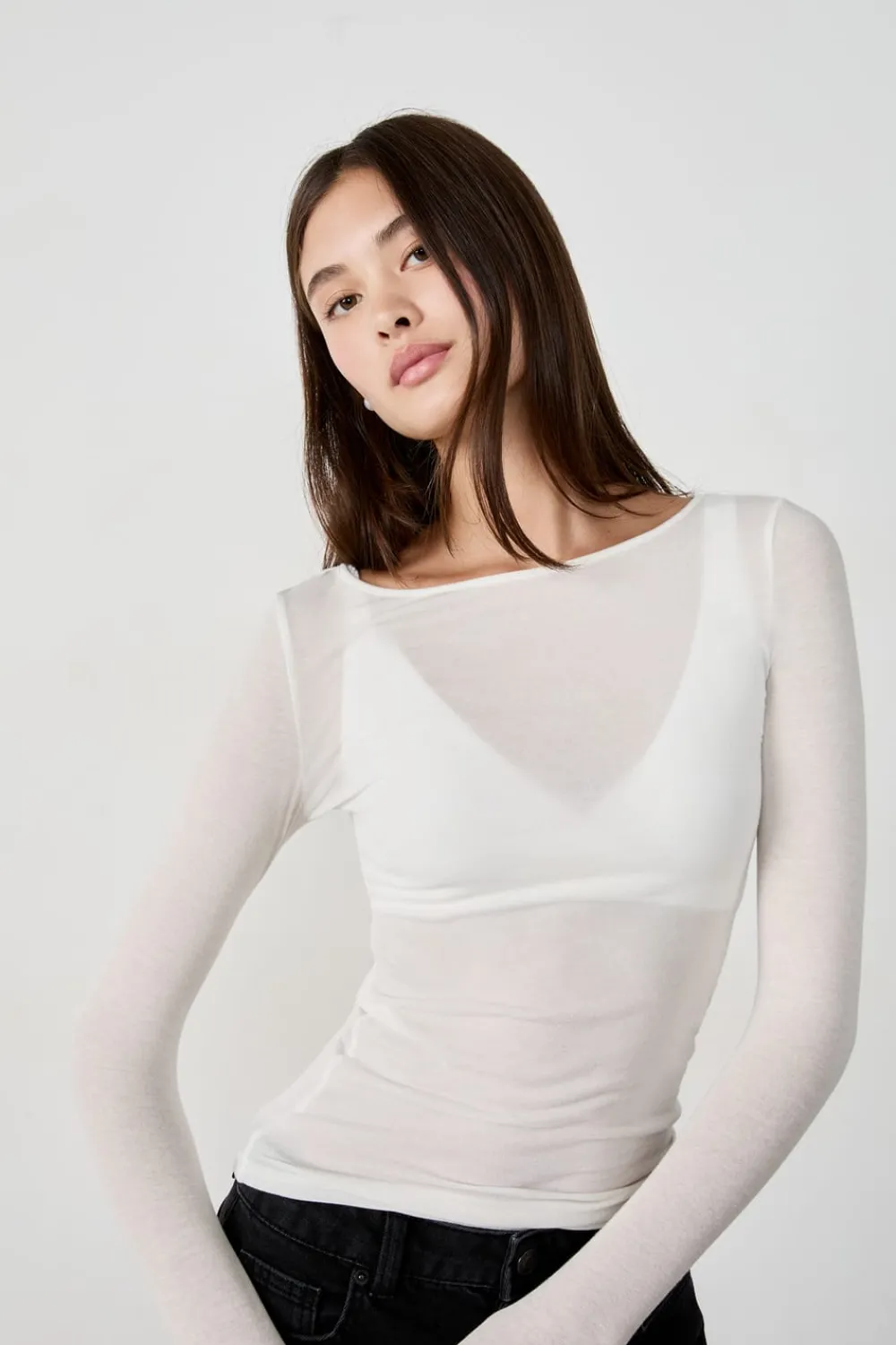 Discount ETAM Camiseta escote barco BEIGE