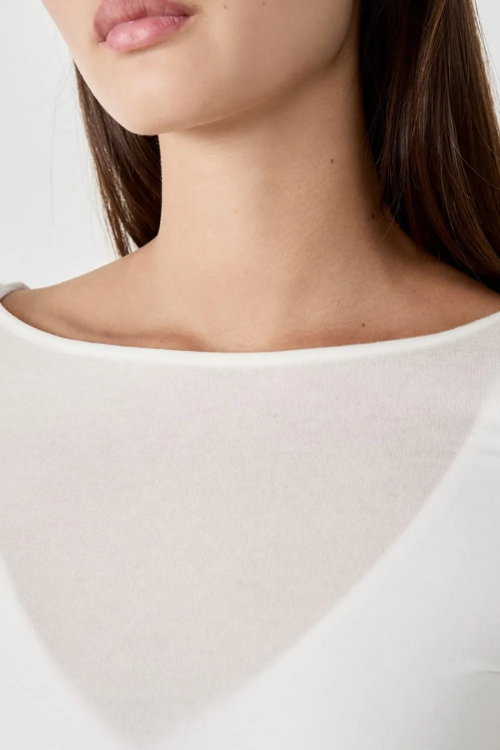 Discount ETAM Camiseta escote barco BEIGE