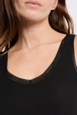 Best ETAM Camiseta interior de tejido térmico NEGRO