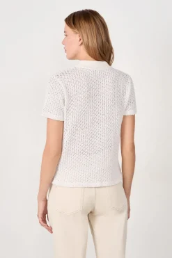 Outlet ETAM Camiseta polo manga corta BLANCO ROTO