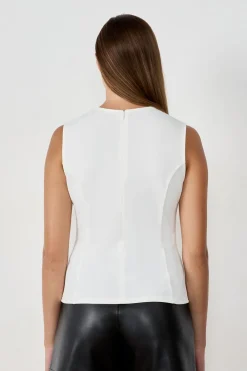 Hot ETAM Camiseta sin mangas BLANCO