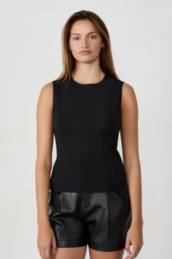 Best ETAM Camiseta sin mangas NEGRO