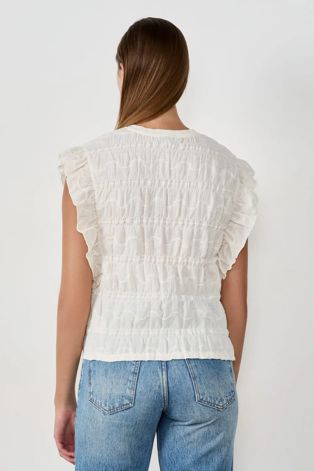 Best ETAM Camiseta sin mangas ECRU