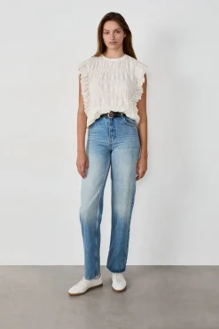 Best ETAM Camiseta sin mangas ECRU
