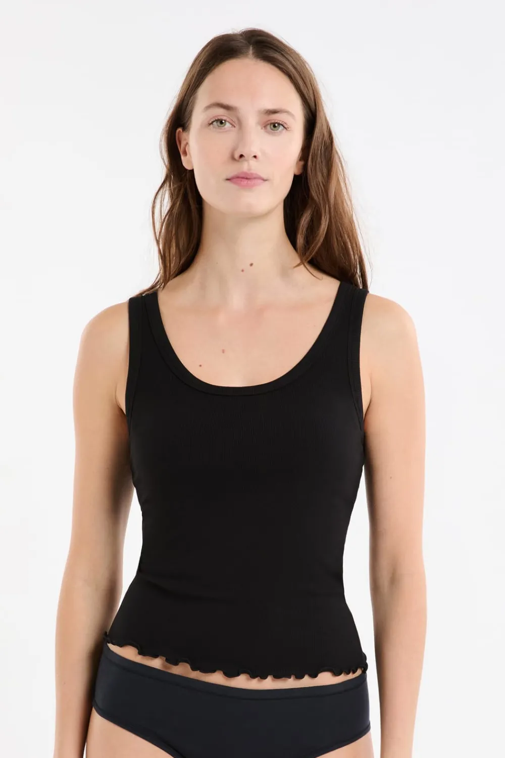 Clearance ETAM Camiseta sin mangas con sujetador integrado NEGRO