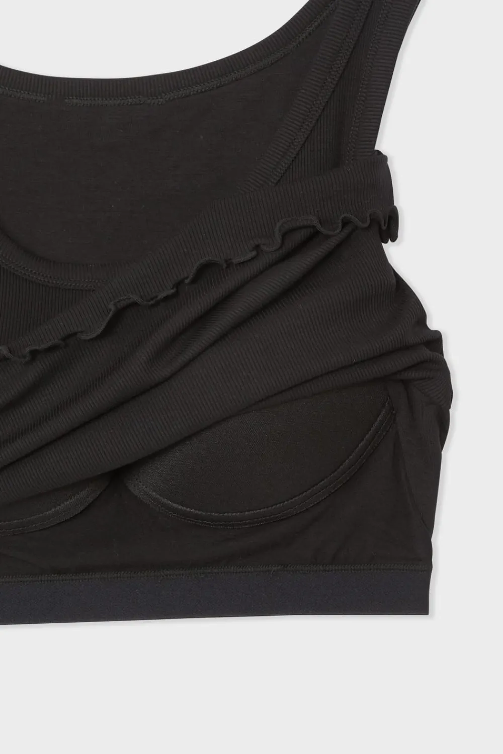 Clearance ETAM Camiseta sin mangas con sujetador integrado NEGRO