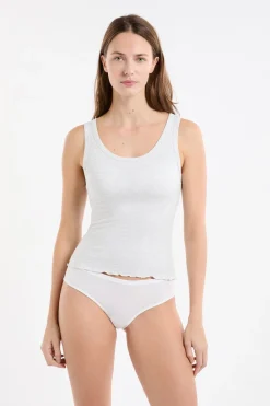 Discount ETAM Camiseta sin mangas con sujetador integrado GRIS CLARO