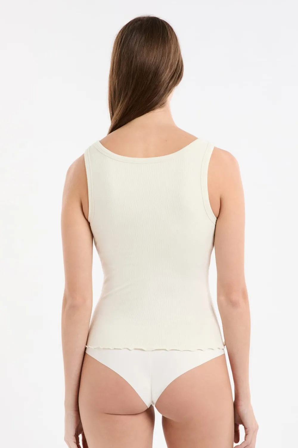 Online ETAM Camiseta sin mangas con sujetador integrado crudo