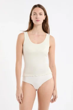 Online ETAM Camiseta sin mangas con sujetador integrado crudo