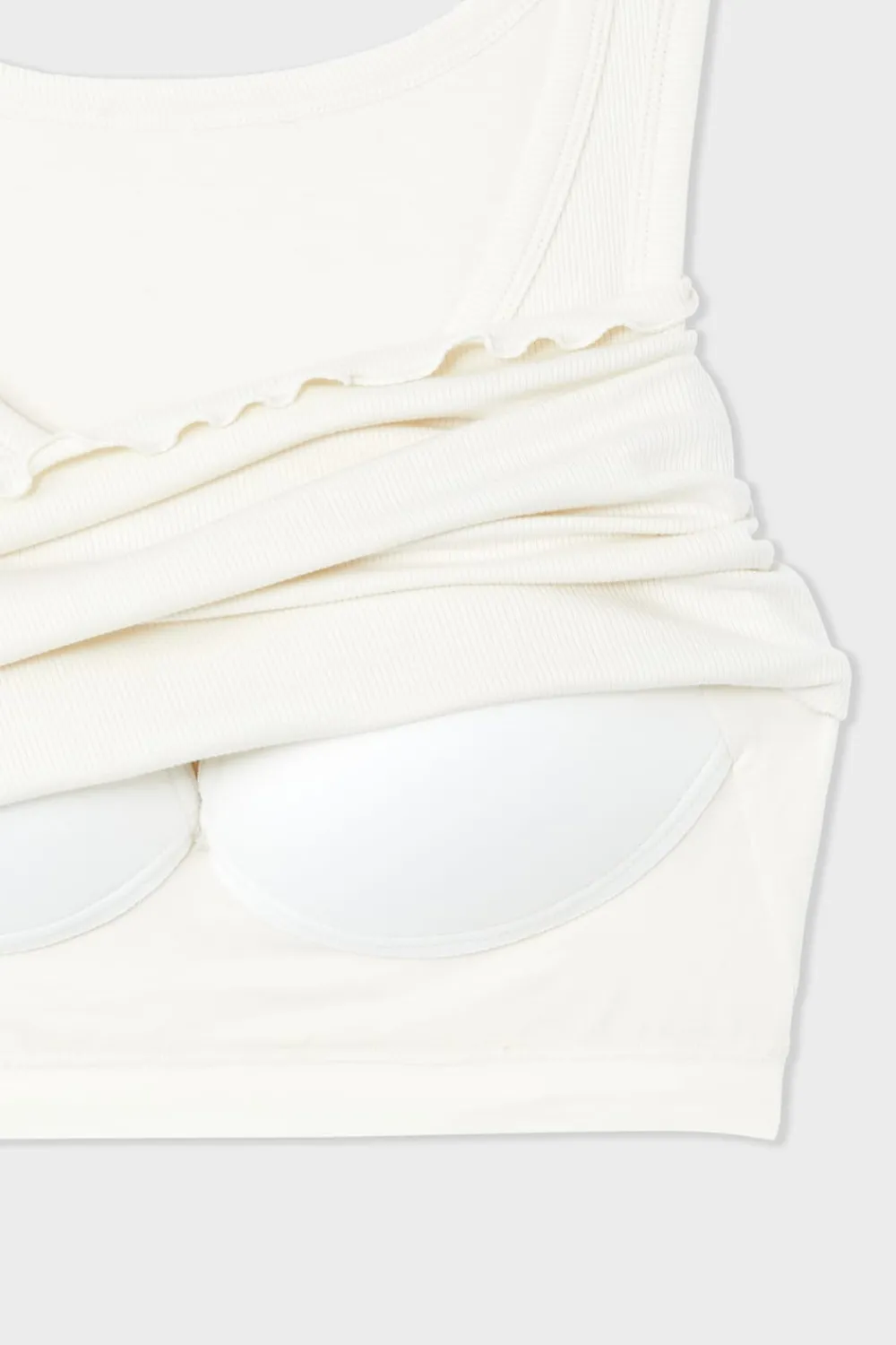 Online ETAM Camiseta sin mangas con sujetador integrado crudo
