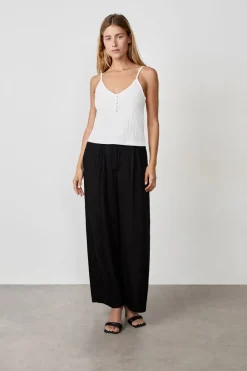 Best ETAM Camiseta sin mangas de algodón con tirantes finos BLANCO