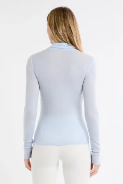 Online ETAM Camiseta térmica de cuello alto con lana AZUL OSCURO