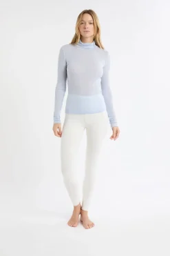 Online ETAM Camiseta térmica de cuello alto con lana AZUL OSCURO