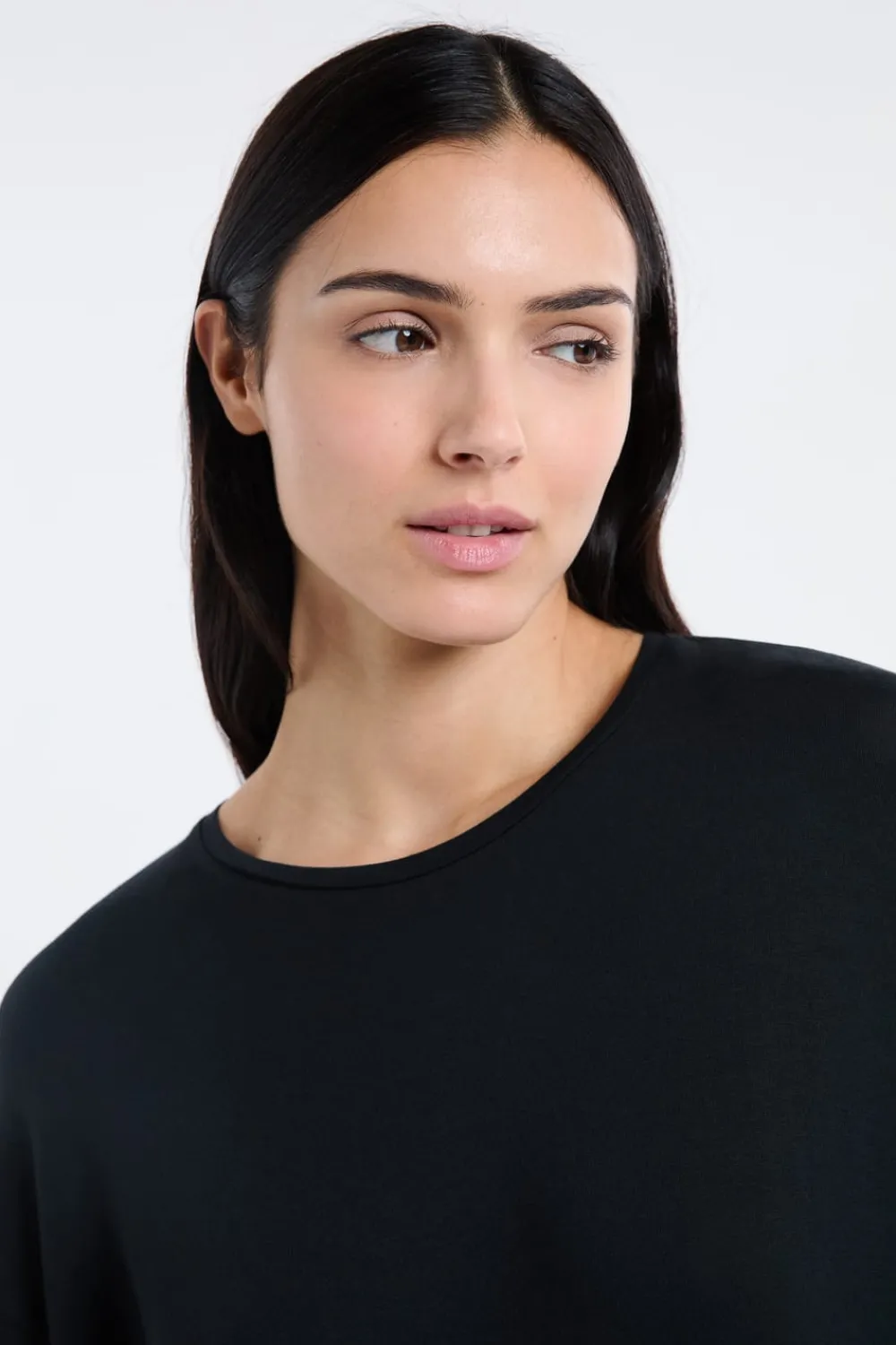 Discount ETAM Camisón de modal NEGRO