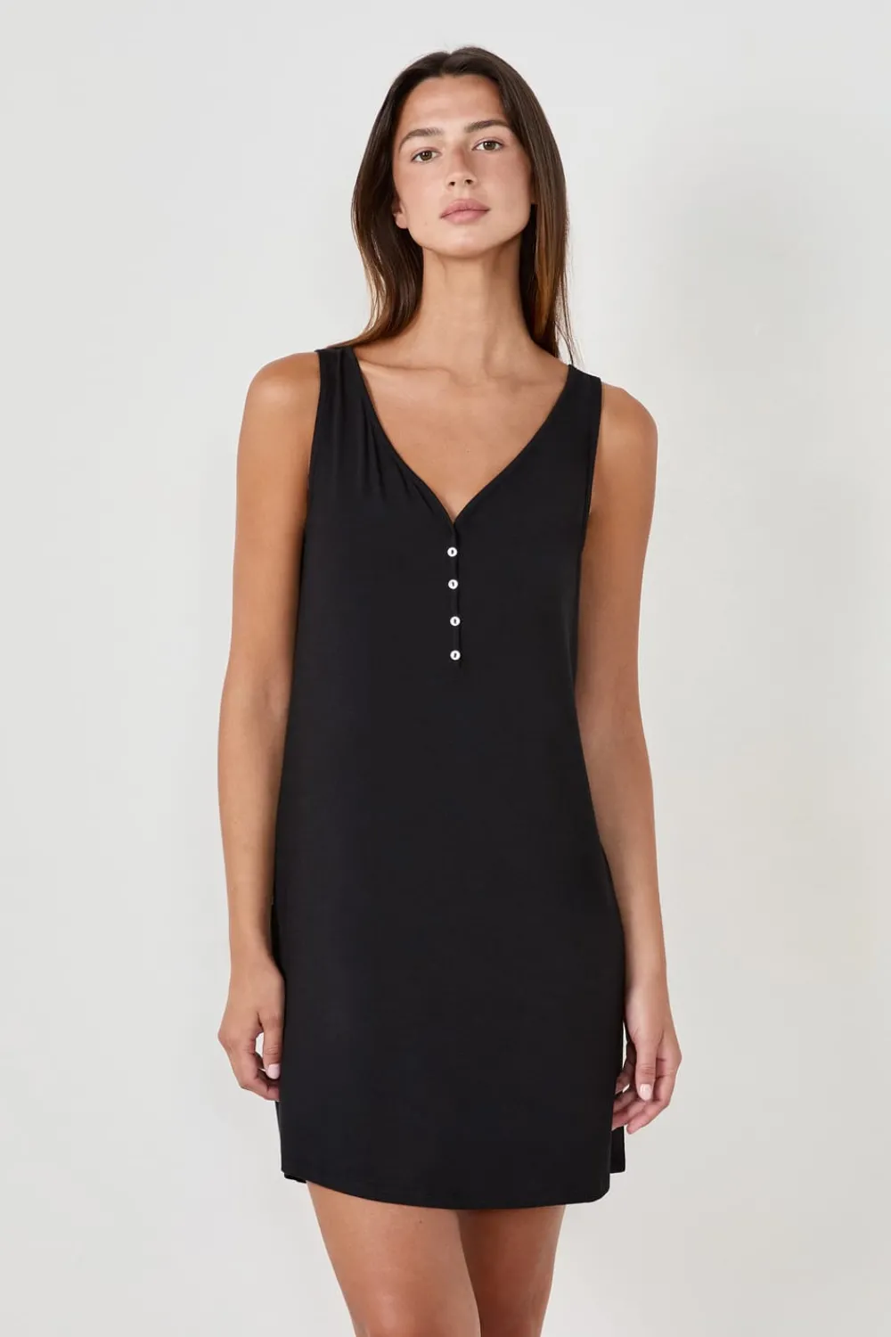 Best ETAM Camisón tirante de modal NEGRO