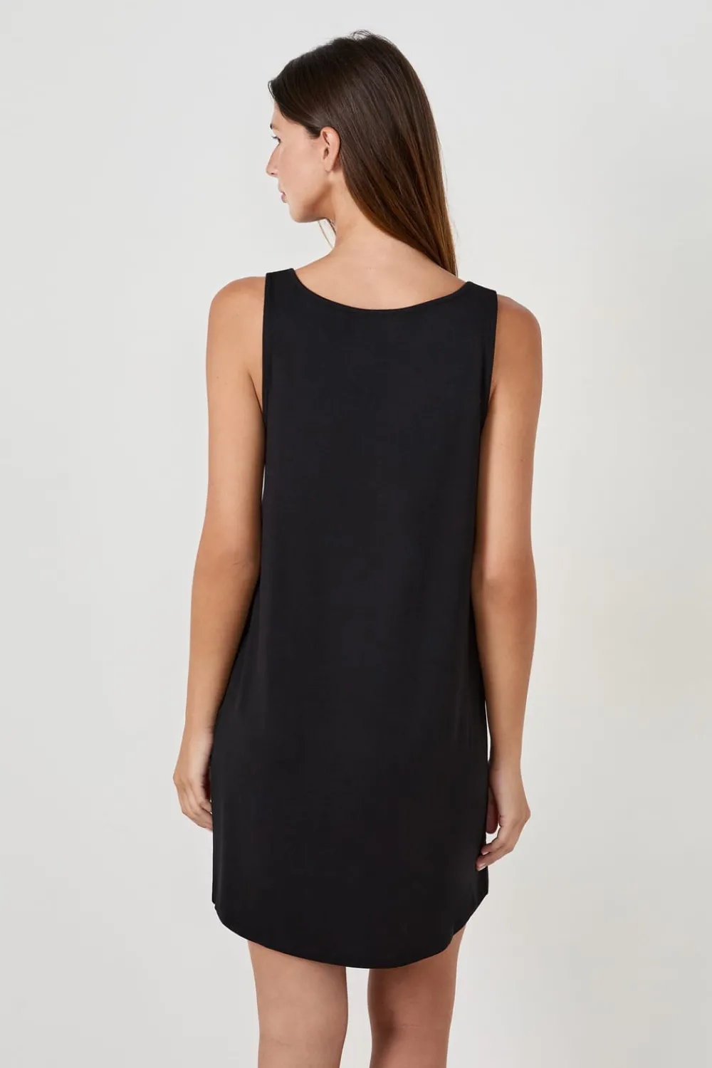 Best ETAM Camisón tirante de modal NEGRO