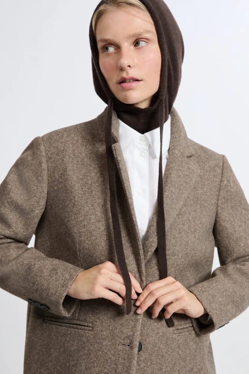Discount ETAM Capucha de cashmere MARRÓN