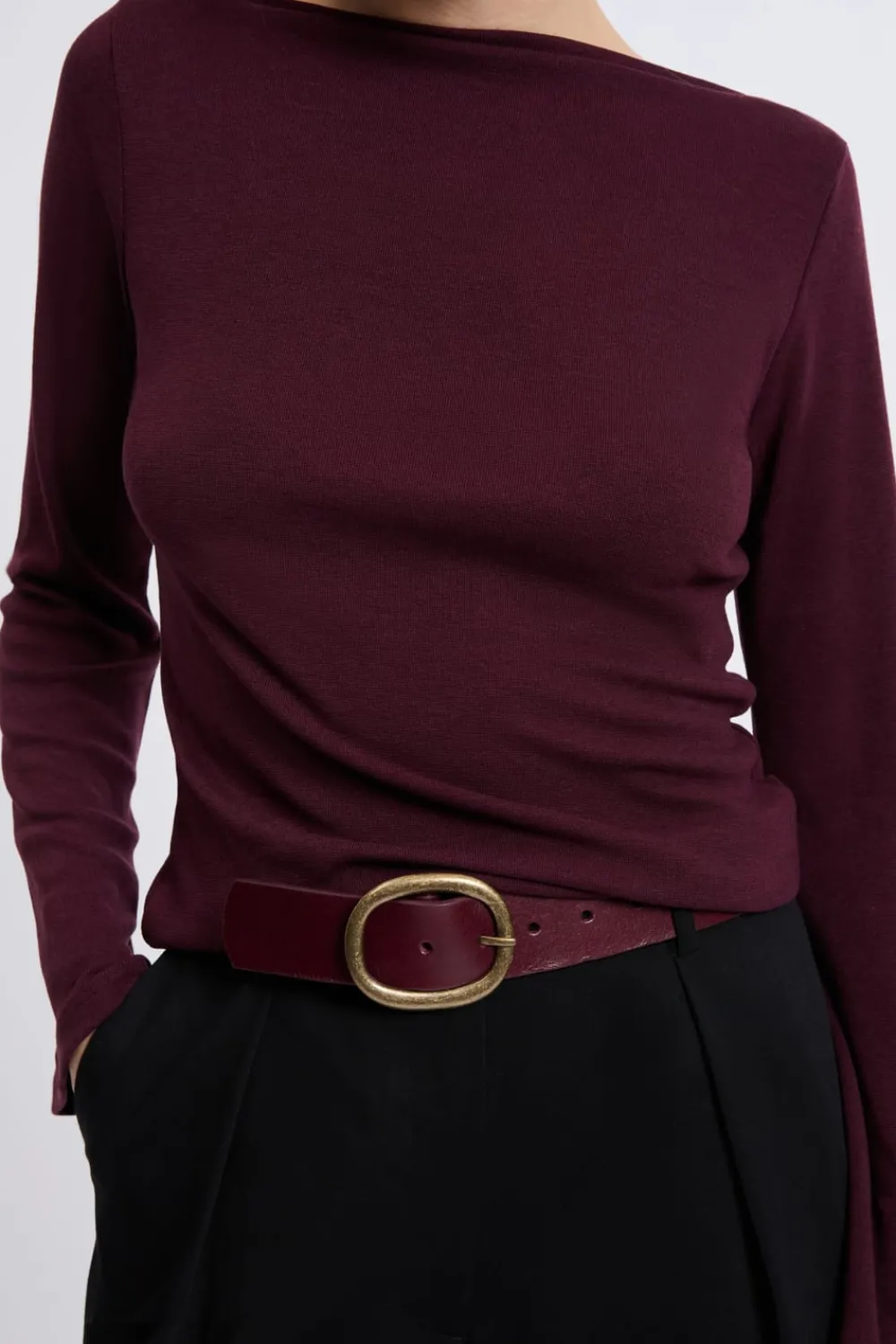 New ETAM Ceinture en cuir CASSIS