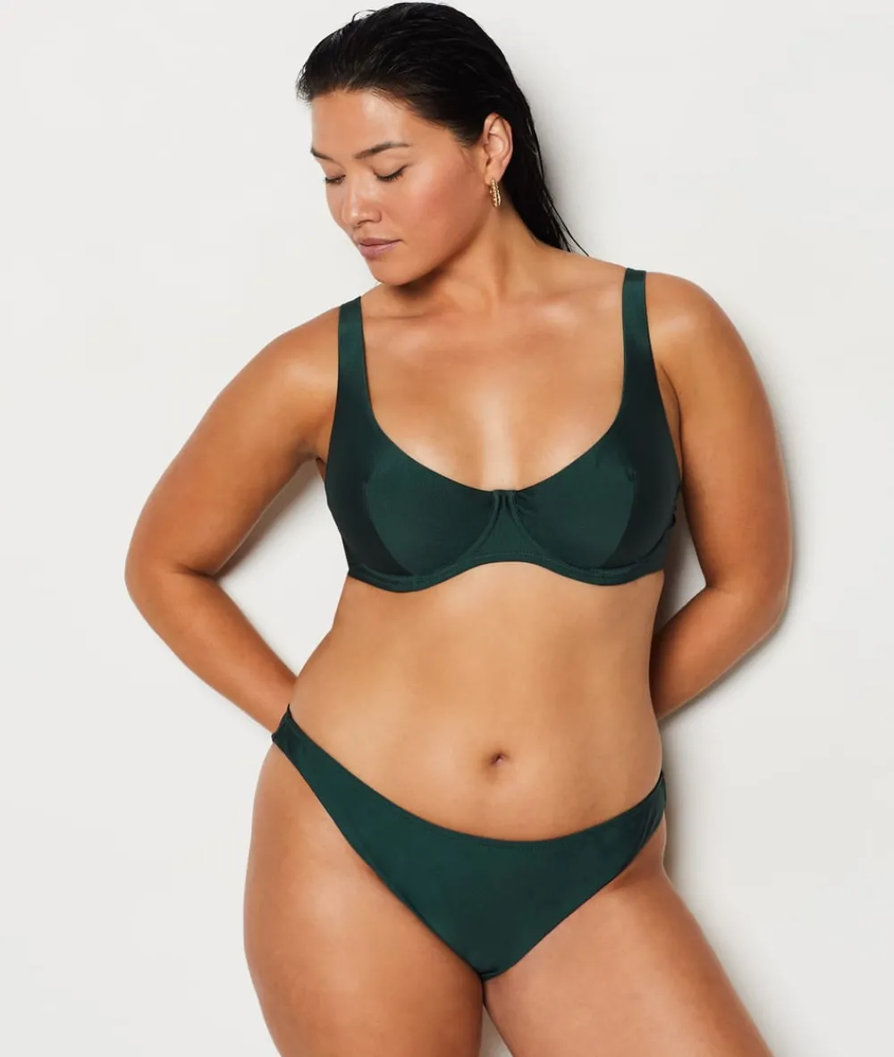 Discount ETAM Cesta top de bikini VERDE