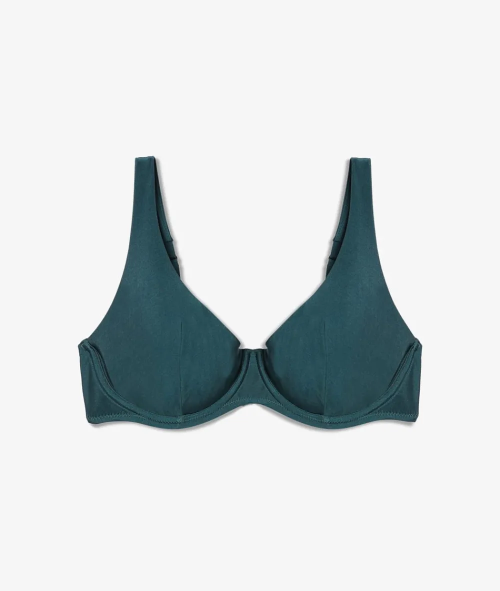 Discount ETAM Cesta top de bikini VERDE