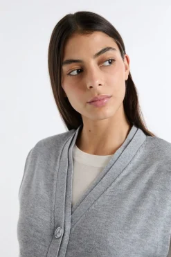 New ETAM Chaleco sin mangas abotonado GRIS
