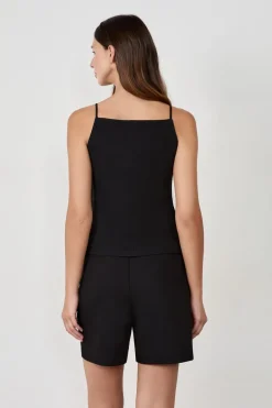 Outlet ETAM Chaleco sin mangas con botones NEGRO