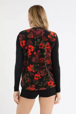 Clearance ETAM Chaleco sin mangas con efecto sherpa MULTICOLOR