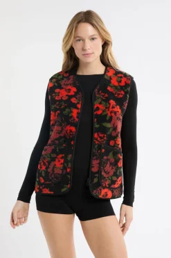 Clearance ETAM Chaleco sin mangas con efecto sherpa MULTICOLOR