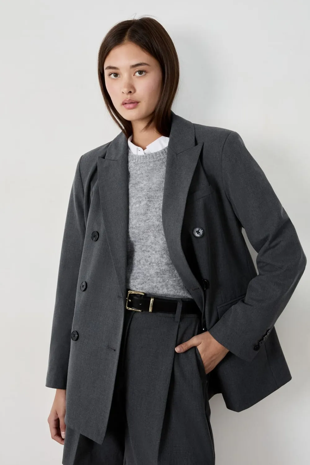 Discount ETAM Chaqueta blazer GRIS