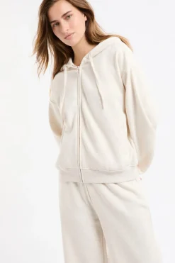New ETAM Chaqueta con capucha y algodón BEIGE