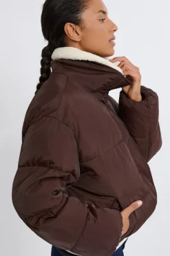 Best ETAM Chaqueta corta acolchada MARRÓN