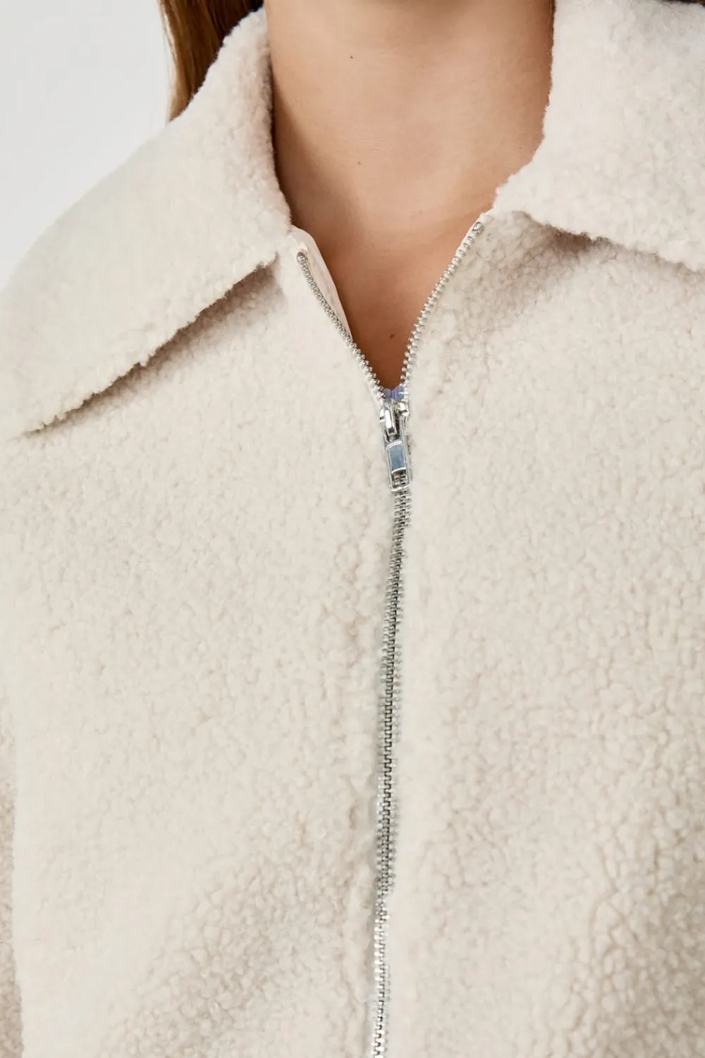 ETAM Chaqueta de piel sintética BLANCO