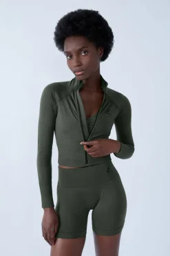 Clearance ETAM Chaqueta deportiva de manga larga KAKI