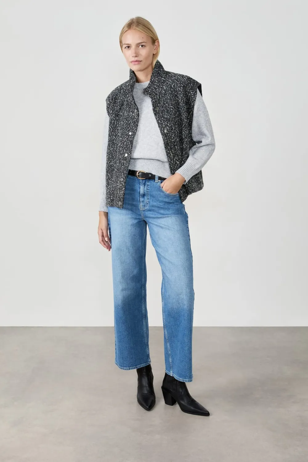 Sale ETAM Chaqueta sin mangas GRIS