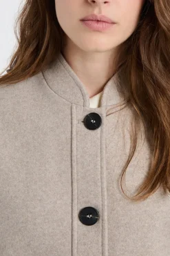 Discount ETAM Chaqueta sin mangas con lana BEIGE