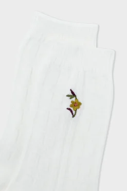 Outlet ETAM Chaussettes à motifs ECRU