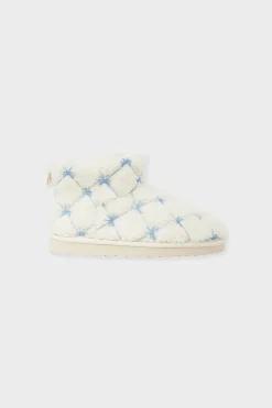 Discount ETAM Chaussons bottines avec fausse fourrure ECRU