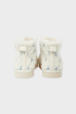 Discount ETAM Chaussons bottines avec fausse fourrure ECRU