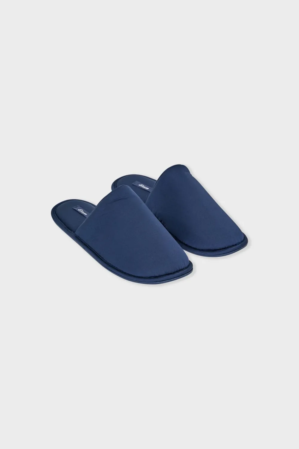 ETAM Chaussons mules satinés MARINE