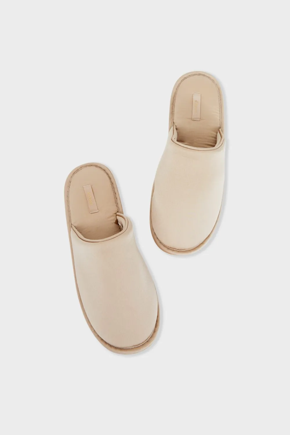 Best ETAM Chaussons mules satinés OR
