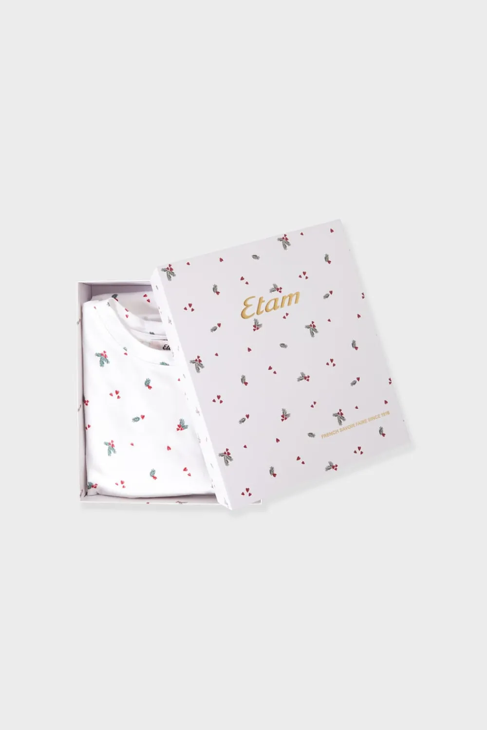 Discount ETAM Conjunto de pijama de 2 piezas con estampado de algodón CRUDO