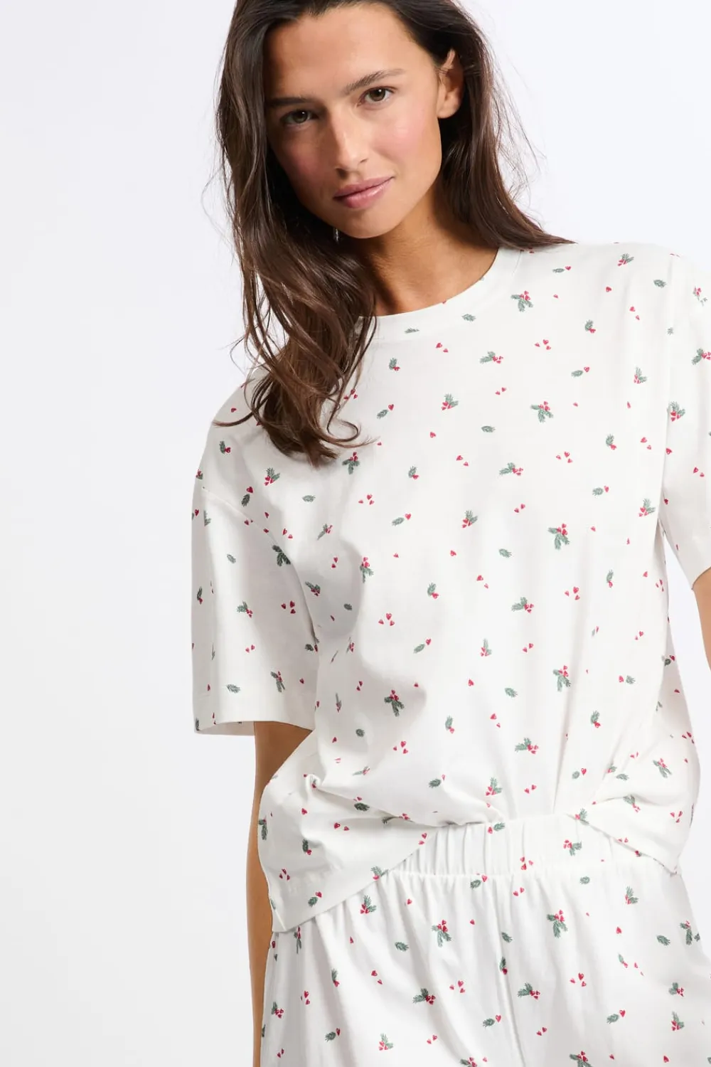 Discount ETAM Conjunto de pijama de 2 piezas con estampado de algodón CRUDO