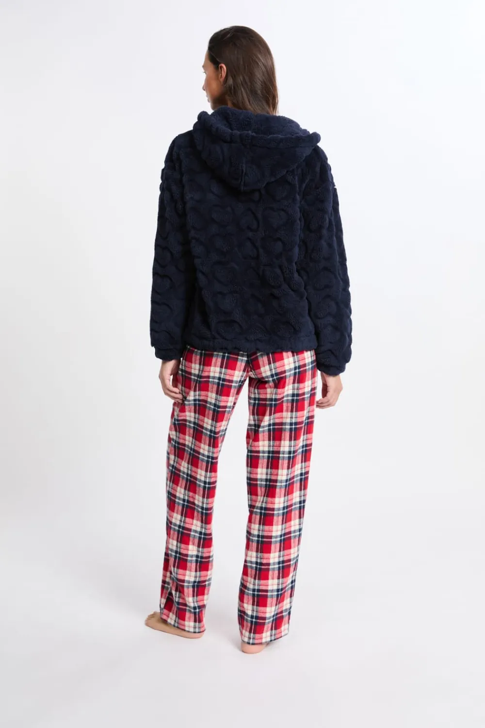 Clearance ETAM Conjunto de pijama de 3 piezas con estampado y algodón MARINO