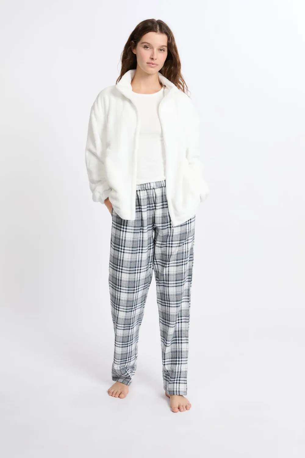 Outlet ETAM Conjunto de pijama de 3 piezas CRUDO
