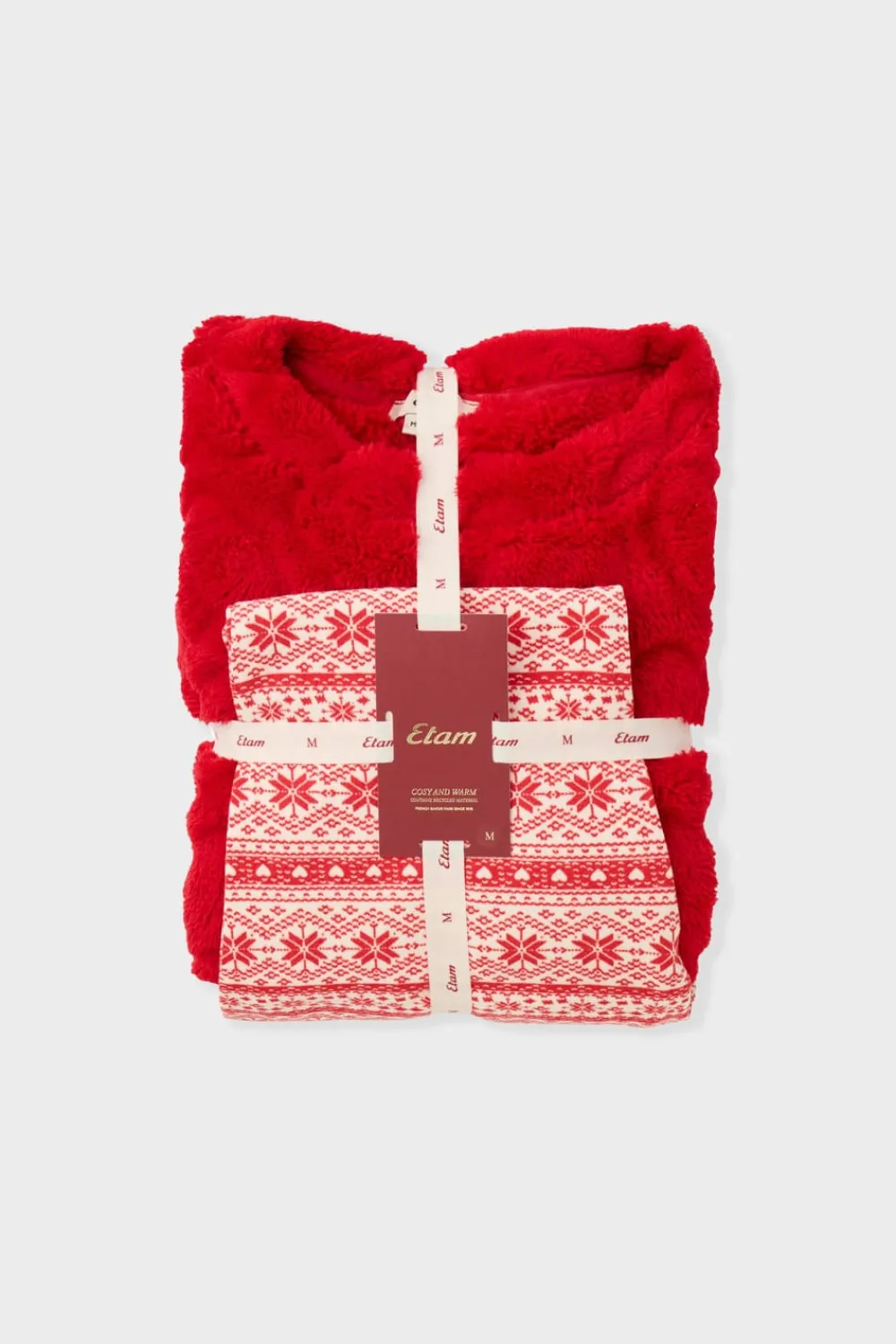 Online ETAM Conjunto de pijama de 2 piezas con estampado ROJO