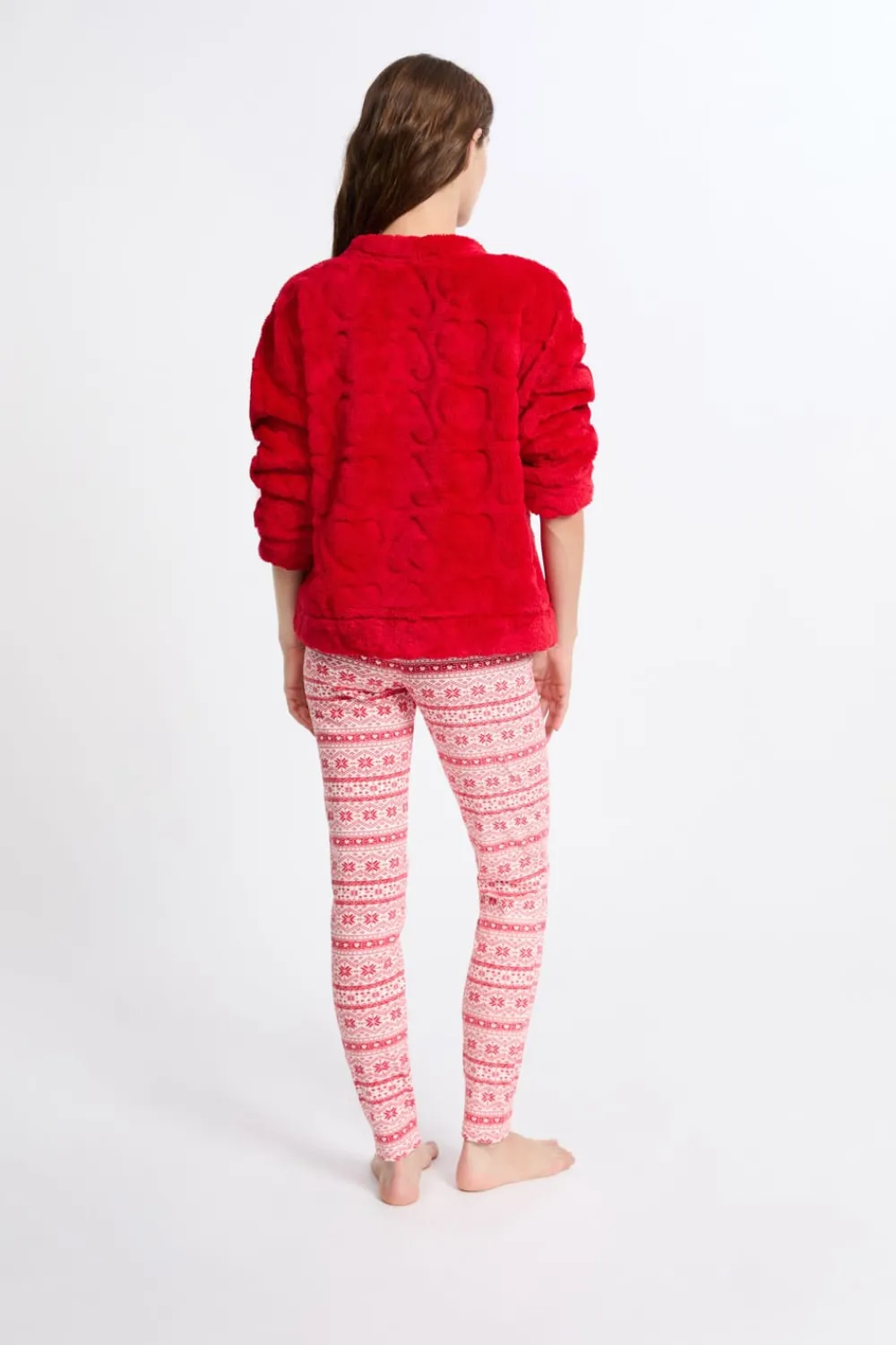 Online ETAM Conjunto de pijama de 2 piezas con estampado ROJO
