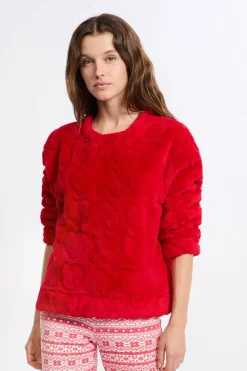 Online ETAM Conjunto de pijama de 2 piezas con estampado ROJO